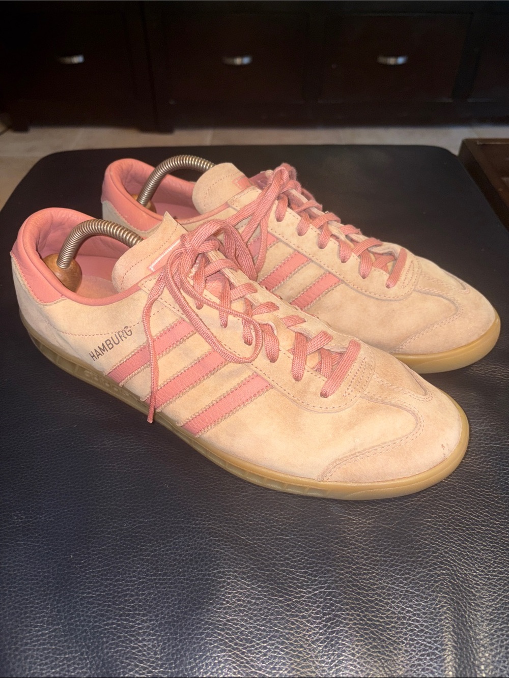 Adidas Men's Hamburg Raw Pink - Rare Hard To Find Colorway